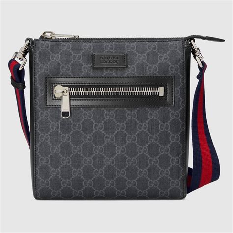 gucci nylon faux leather north south crossbody bag|gucci original gg crossbody.